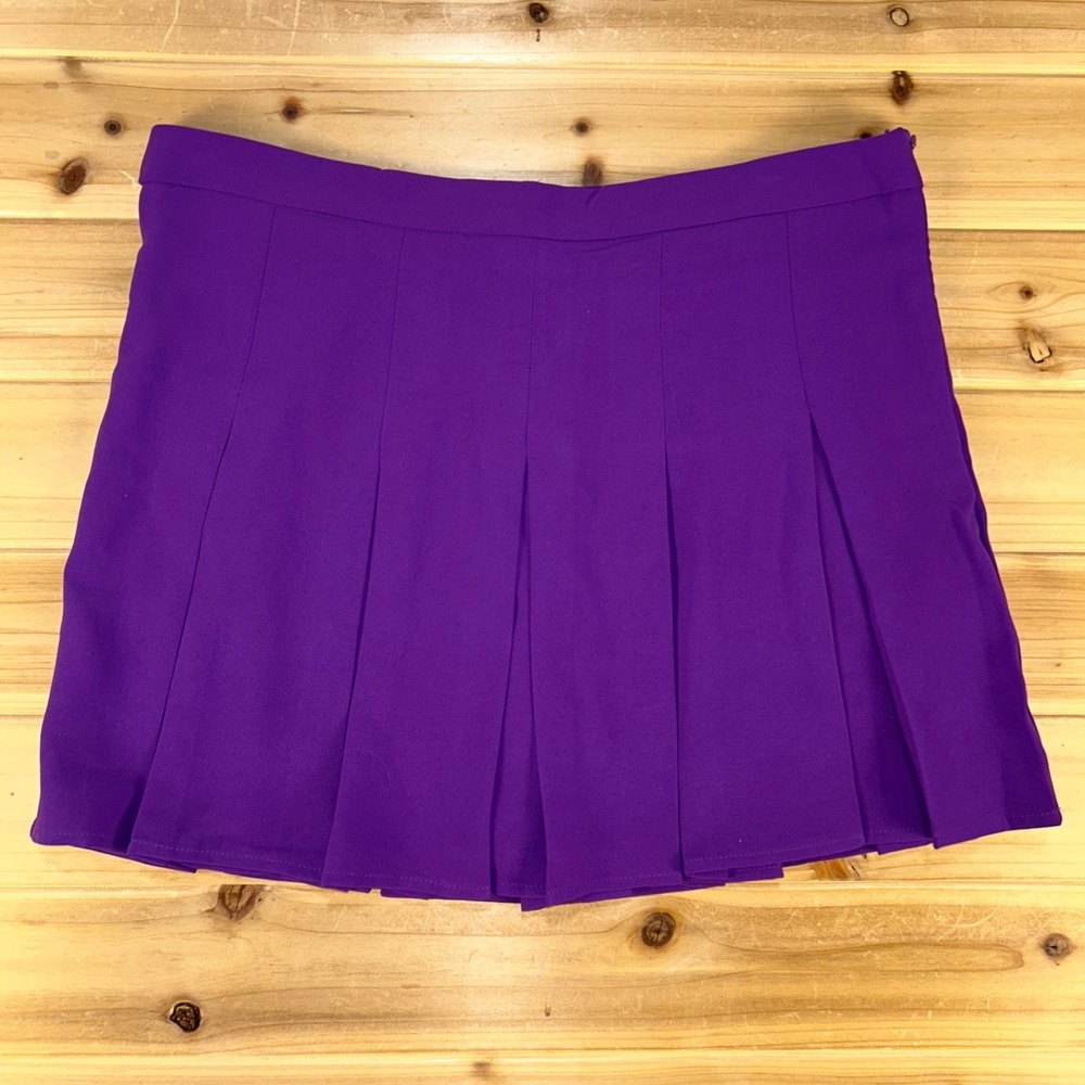NEW TCEC Skort Womens Large Purple High Waisted Pleated Tennis Skirt